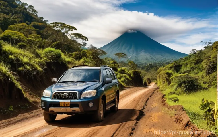 과테말라 운전 시 주의사항 - Prompt 1: Mountain Road Adventure in Guatemala**